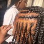 Medium knotless Braids