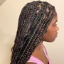 Medium knotless Braids