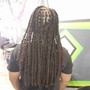 Half head loc retwist