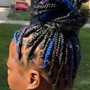 Locs re-twist + style