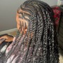 Medium knotless Braids