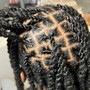 Medium knotless Braids