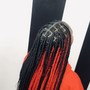 Medium knotless Braids