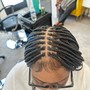 Cornrows stitching or traditional