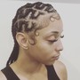 Medium knotless braids