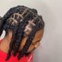 Interlocking Retwist ( baby length -shoulder length)