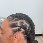 Men's natural hair style, cornrows,