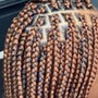 Goddess Braids medium size waist length.