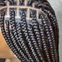 Peek- a- boo knotless braids large