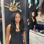 Wig with installation 24” lace frontal HD lace 250 density full Wig Install with 100% human hair straight hair