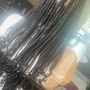 Medium knotless Braids (lower-back)