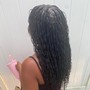 Medium Knotless boho braids