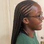 4-8 braids with natural hair