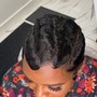 Loc wash and retwist mid back length