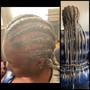 Feed In Braids to the back