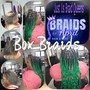 Medium Box Braids ($50.00 deposit)