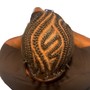 Half Way Knotless Box Braids w/ Design!