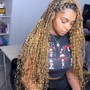 Bohemian knotless braids (human hair)