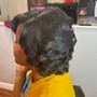 Finger waves on short hair