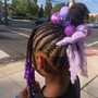 Kid's Feed in Braided Ponytail