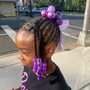 Kid's Feed in Braided Ponytail