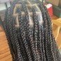 Kids medium knotless Box Braids