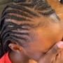 Medium knotless braids