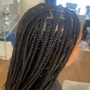 Medium knotless braids