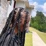 Stitch braided ponytail