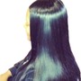 Shampoo and Style ( relaxed hair)