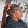 Knotless Braids with hair included mid back