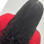 Peek- a- boo knotless braids large