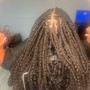 Medium Jumbo Underhand Goddess Braids