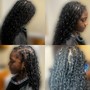 Small Boho Knotless Braids