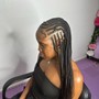 Small/Medium feed-ins w/Box Braids