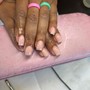 Gel polish application