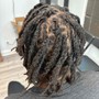 Men two strand( natural hair ) half head