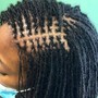 Traditional locs retwist/retighten