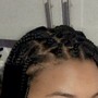 Medium Knotless or Box Braids