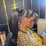 Frontal ponytail + customization