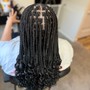 Box Braids medium midback