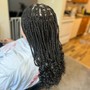 Box Braids medium midback