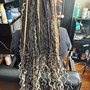 Kid's large knotless braids