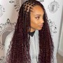 Knotless Braids with hair included mid back