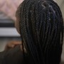 Large knotless or box braid