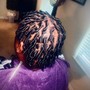 Locs on Top "Half Head" (ONLY)- Retwist only