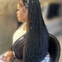 Medium Fulani braids W/knotless