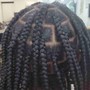 Kid's Knotless  Med Braids