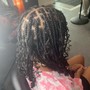 Medium knotless braids