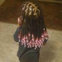 Traditional box braids large